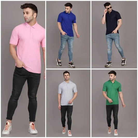 Polo T-Shirts Combo (Pack of 5) - 78